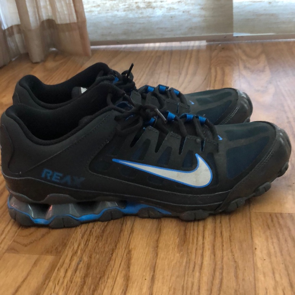 Nike Reax Dark Gray and Blue Sneakers